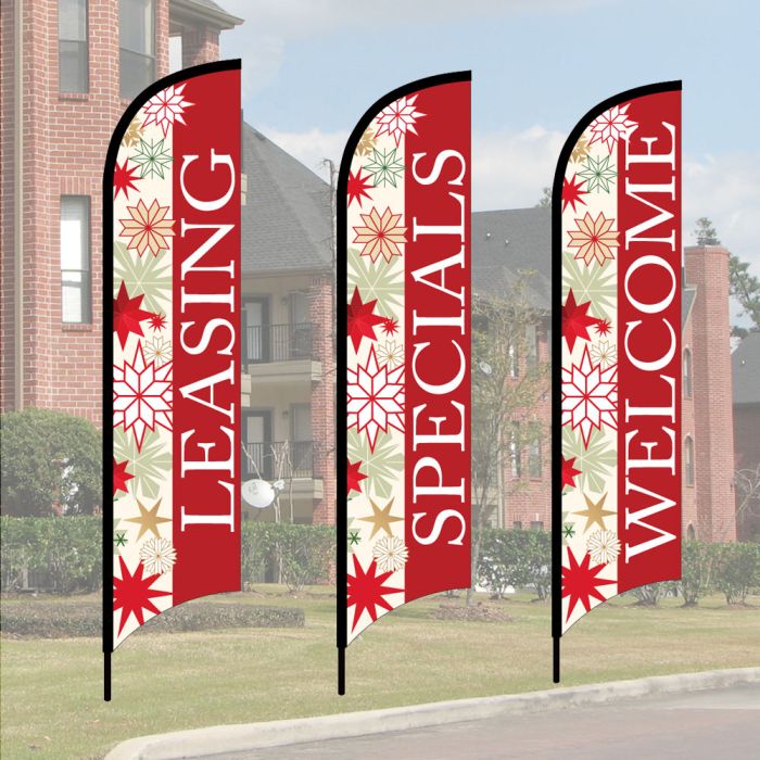 Holiday Wave Flag Kits - Stylish Stars
