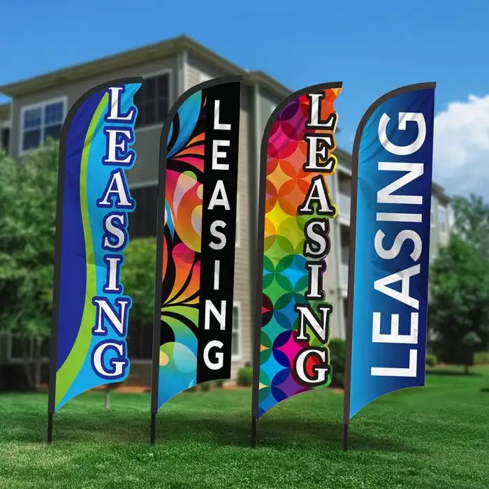Now Leasing Wave Flag Kit
