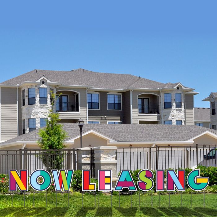 Lawn Letters - Bright Letters - Now Leasing