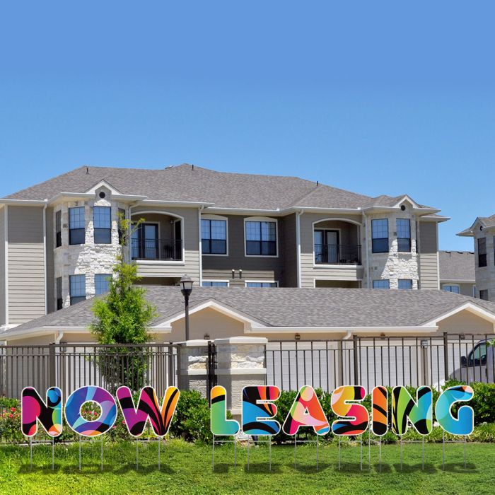 Lawn Letters - Neon Splash - Now Leasing