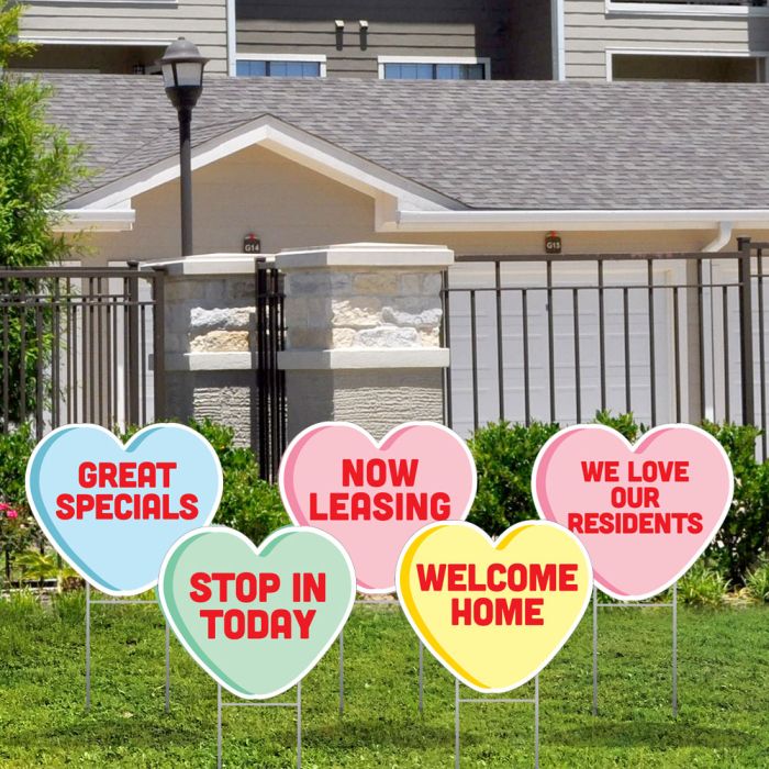 Lawn Letters - Valentine's Day Icons