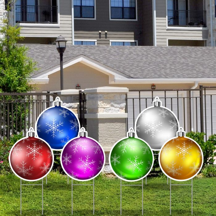 Lawn Letters - Snowflake Ornament Icons