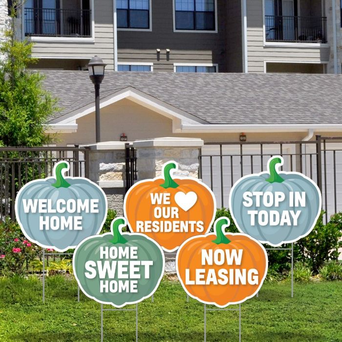 Lawn Letters - Fall Pumpkin Icons