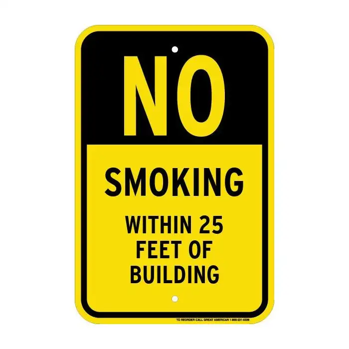 No smoking signs.