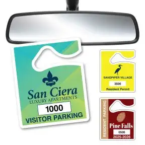 Custom Parking Hang Tags - Small