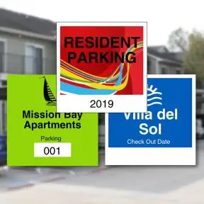 Custom Parking Permit - Square