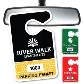 Custom Parking Hang Tags - Large Size