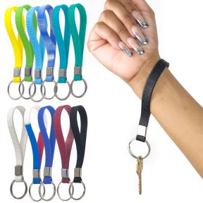 Keychain - Debossed Silicone Wristband 