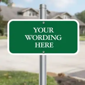 Custom Aluminum Signs - Horizontal 12" x 6"