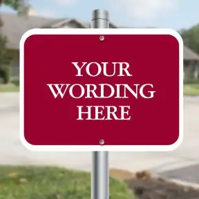 Custom Aluminum Signs - Horizontal 12" x 9"