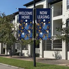 Pole Banners - Metallic Confetti
