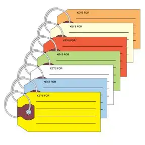 Write-on Blank Paper Key Tags