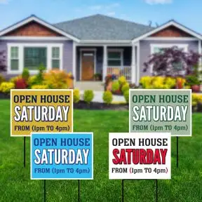 Real Estate Yard Signs - Saturday Open House 