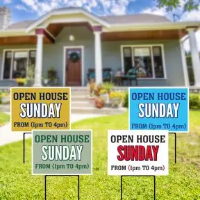Real Estate Yard Signs - Sunday Open House