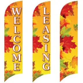 Wave Flags - Autumn Leaves - Golden