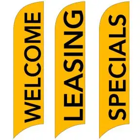 Message Wave Flags - Neon Orange