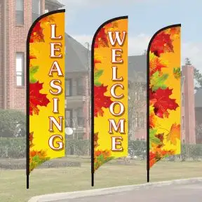 Wave Flag Kits - Autumn Leaves - Golden