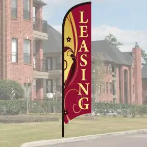 Wave Flag Kits - Burgundy Elegant Swirl