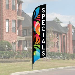Wave Flag Kits - Neon Splash