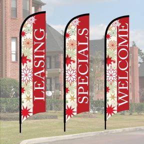 Holiday Wave Flag Kits - Stylish Stars