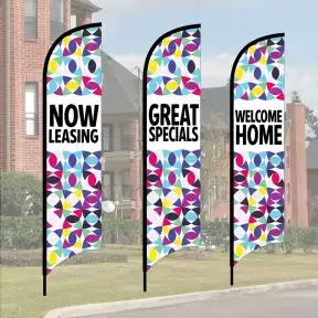 Wave Flag Kits - Bright Circles