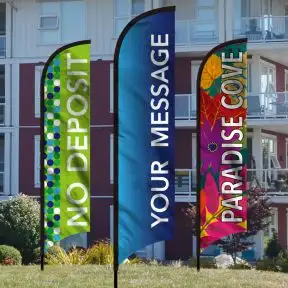 Wave Flag Kit - Semi-Custom - Side Message