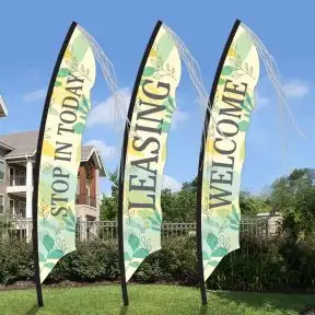 Windfeather Flag Kits - Drawn Leaves