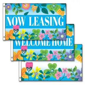 Horizontal Flags - Enchanted Garden