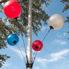 Reusable 4 Balloon Light Pole Kit 