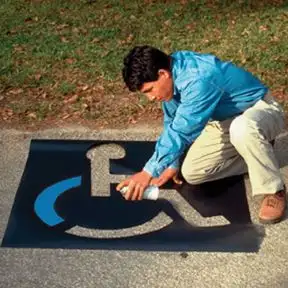 Handicap Symbol Stencil