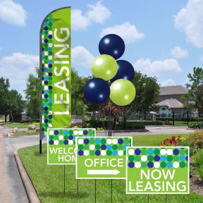 Spring and Summer Designer Budget Wave Flag Curb Appeal