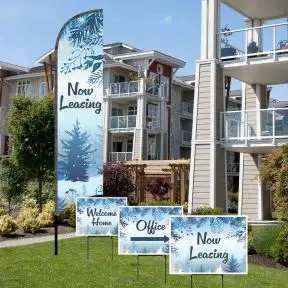 Winter Starter Budget Wave Flag Curb Appeal Kit