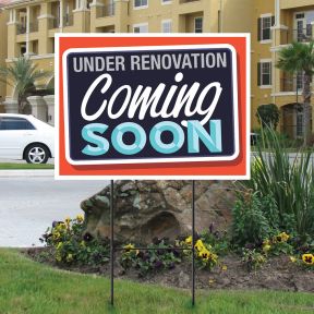 Bandit Sign Kit - Coming Soon Under Renovation