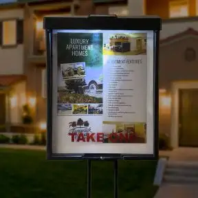 Solar Brochure Box on Stake for Outdoor Use