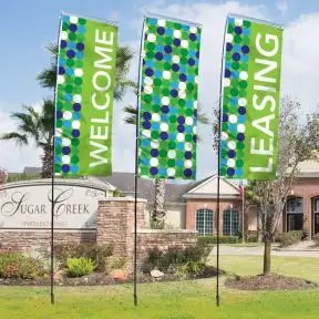 Windless Flag Kits - Spring Color Dots