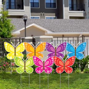 Lawn Letters - Bright Butterfly Icons