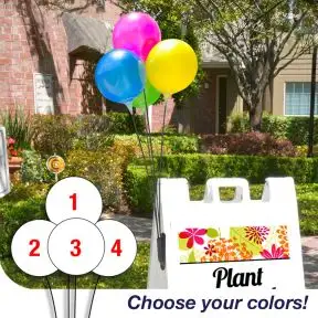 Pick Your Colors - 4 Mini Vinyl Balloon Bracket Kits