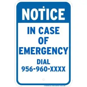 Custom Message Signs - "Notice"