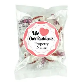 Custom Candy Favors - We Love Our Residents