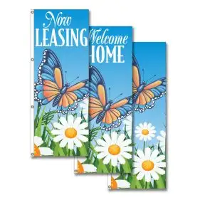 Vertical Flags - Happy Flutters