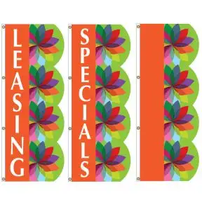 3D Vertical Flags - Pinwheels