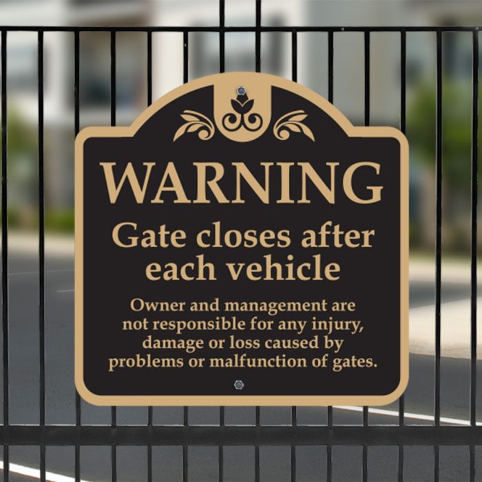 Warning designer dome shape for automatic gates! Warning designer dome shape for automatic gates!