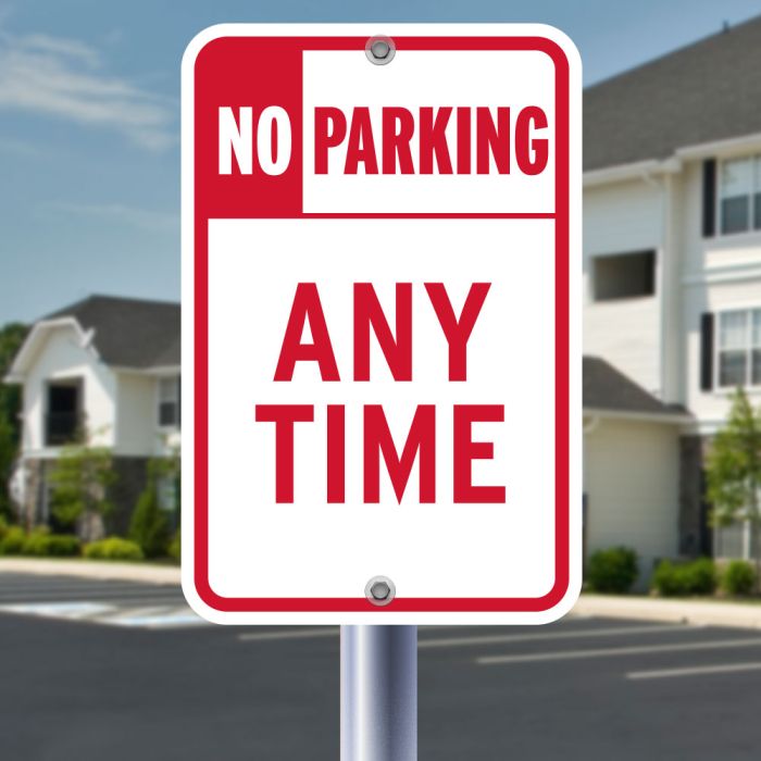 No parking = no problems for emergency crews.