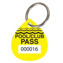 Pool Pass Kit - Yellow - Water Drop - Numbered