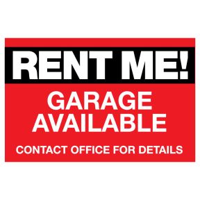 Garage Door Magnet - Rent Me-Red