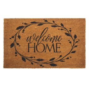 Coco Door Mat - Welcome Home Wreath