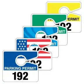 Medium Parking Hang Tag