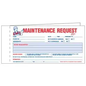 Maintenance Work Order Forms