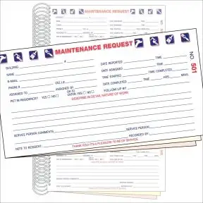 Maintenance Work Order Book