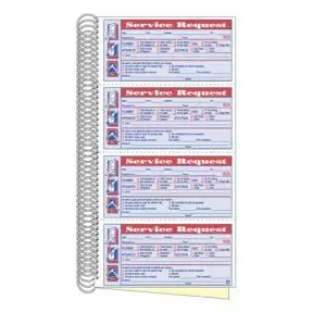 Service Request Book - 2 Parts
